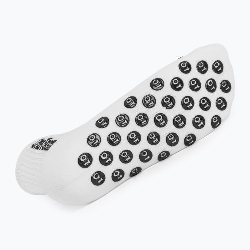 Дитячі футбольні шкарпетки OneTeam Precision Grip non-slip 2-pack white
