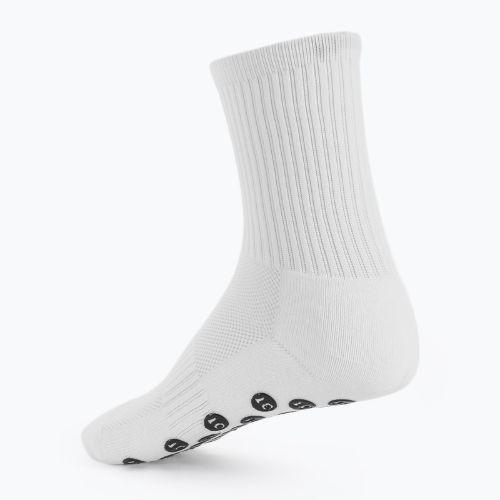 Дитячі футбольні шкарпетки OneTeam Precision Grip non-slip 2-pack white