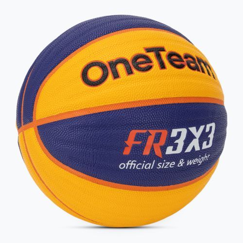 М'яч баскетбольний  OneTeam Rim Rush Fiba 3x3 blue