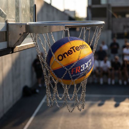 М'яч баскетбольний  OneTeam Rim Rush Fiba 3x3 blue