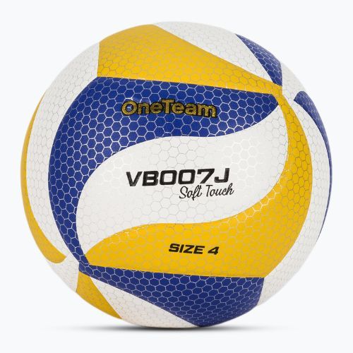Дитячий волейбольний м'яч OneTeam VB007J yellow/blue/white size 4