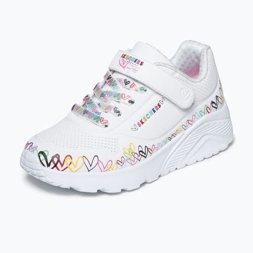 Кросівки дитячі SKECHERS Uno Lite Heart Craze white/multi