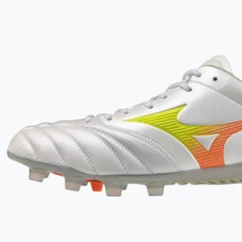 Кросівки футбольні Mizuno Monarcida Neo III Elite FG white/evening primrose/lava orange