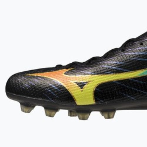 Кросівки футбольні Mizuno Alfa III Elite FG black/lava orange/evening primrose