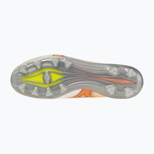 Кросівки футбольні Mizuno Alpha III Japan FG white/lava orange/evening primrose
