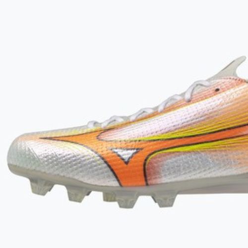 Кросівки футбольні Mizuno Alpha III Japan FG white/lava orange/evening primrose