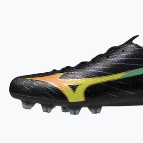 Кросівки футбольні Mizuno Alfa III Pro FG black/lava orange/evening primrose