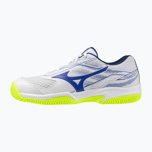 Кросівки тенісні чоловічі Mizuno Break Shot 5 CC white/dazzling blue/ lightning