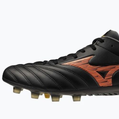 Кросівки футбольні Mizuno Monarcida Neo III Pro FG black/lava orange/arcadia