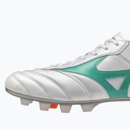 Кросівки футбольні Mizuno Morelia II Japan FG white/arcadia/lava orange