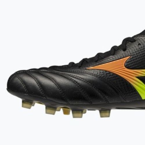 Кросівки футбольні Mizuno Morelia Neo V β Japan FG black/lava orange/arcadia