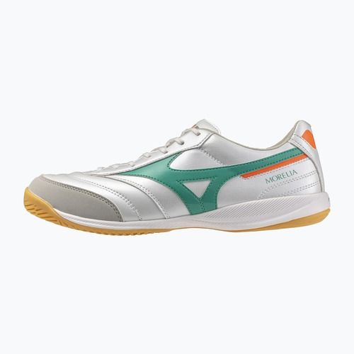 Кросівки футбольні Mizuno Morelia Sala Pro IN white/arcadia/lava orange