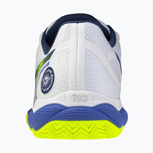 Кросівки тенісні чоловічі Mizuno Wave Enforce Court CC white/dazzling blue/ lightning