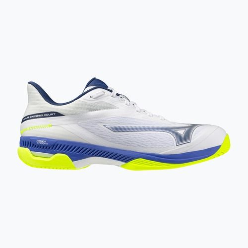 Кросівки тенісні Mizuno Wave Exceed Court AC white/dazzling blue/lightning