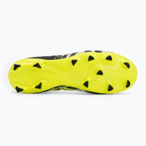 Кросівки футбольні дитячі PUMA Future 9 Match Creativity Fg/Ag Jr yellow alert/mint jelly/puma white/puma black