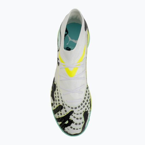Кросівки футбольні PUMA Future 9 Match Creativity TT yellow alert/mint jelly/puma white/puma black