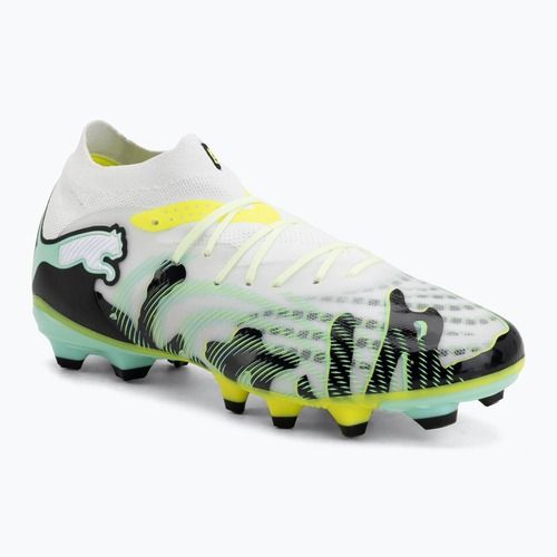 Кросівки футбольні PUMA Future 9 Pro Ctivity Fg/Ag yellow alert/mint jelly/puma white/puma black