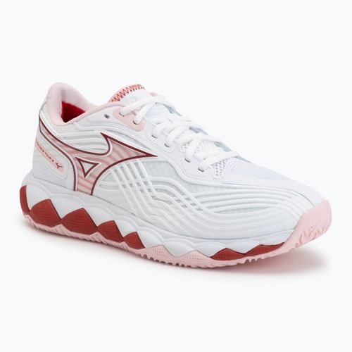 Кросівки тенісні жіночі Mizuno Wave Enforce Tour 2 CC white/pinkesque/barbados/cherr