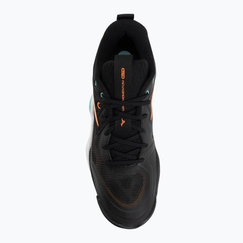 Кросівки волейбольні Mizuno Wave Momentum Elite black/tangelo/ice green