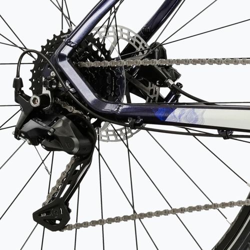 Велосипед кросовий KROSS Evado 5.0 синій/срібний/глянцевий