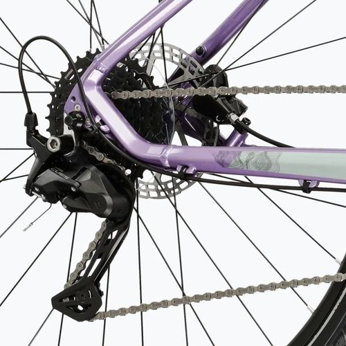 Велосипед кросовий жіночий KROSS Evado 5.0 W фіолетовий/чорний/глянцевий