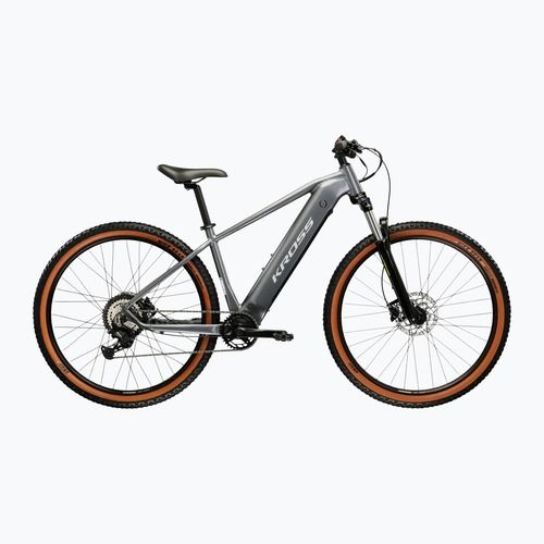 Велосипед електричний KROSS Hexagon Boost 1.0 522Wh сірий/сірий/глянцевий
