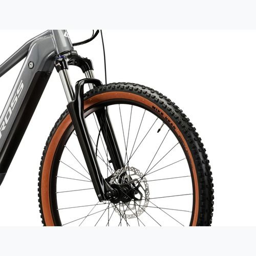 Велосипед електричний KROSS Hexagon Boost 1.0 522Wh сірий/сірий/глянцевий