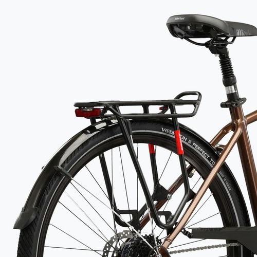 Велосипед трекінговий KROSS Trans 5.0 коричневий/срібний/глянцевий