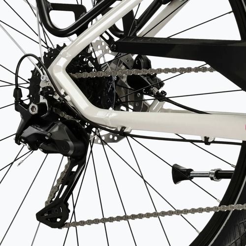 Велосипед трекінговий жіночий KROSS Trans 5.0 W сірий/рожевий/глянцевий