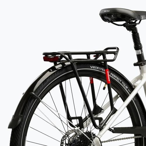 Велосипед трекінговий жіночий KROSS Trans 5.0 W сірий/рожевий/глянцевий