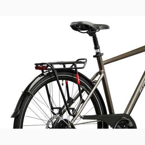 Велосипед трекінговий KROSS Trans 4.0 коричневий/срібний/глянцевий