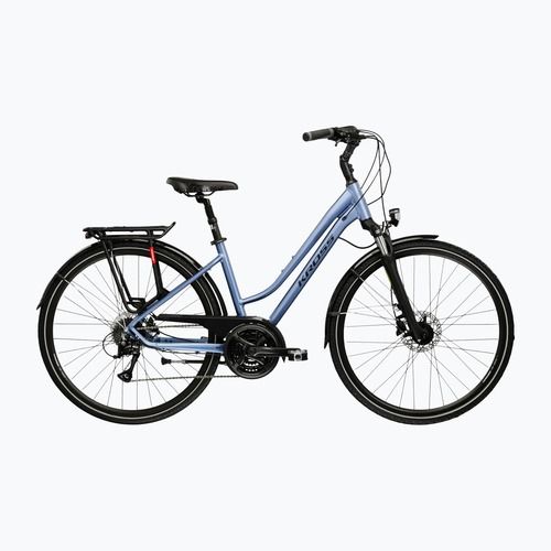 Велосипед трекінговий жіночий KROSS Trans 4.0 W блакитний/чорний/матовий