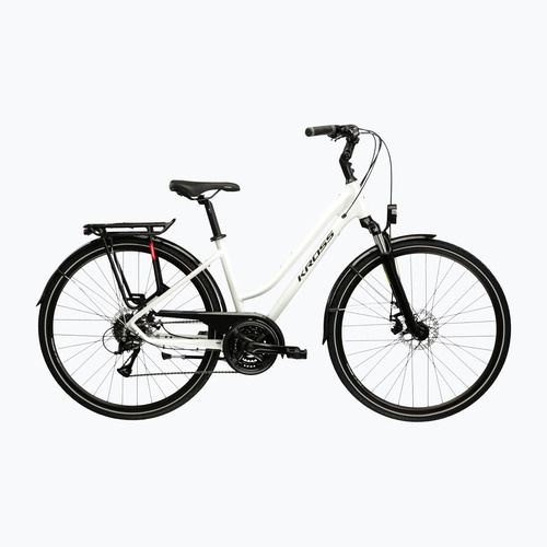 Велосипед трекінговий жіночий KROSS Trans 3.0 W перлинний/чорний/глянцевий