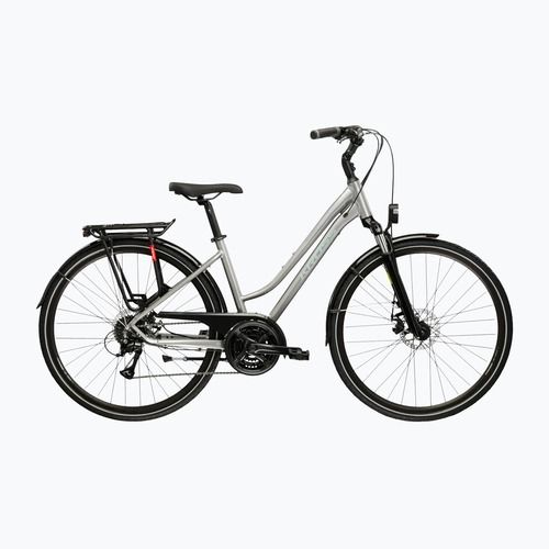 Велосипед трекінговий жіночий KROSS Trans 3.0 W срібний/сірий/глянцевий