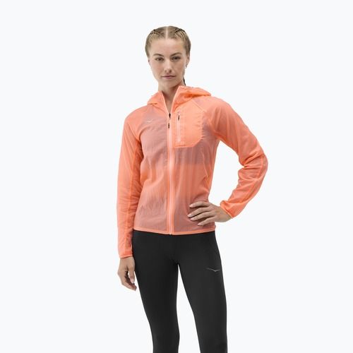 Куртка для бігу жіноча HOKA Skyflow neon cantaloupe