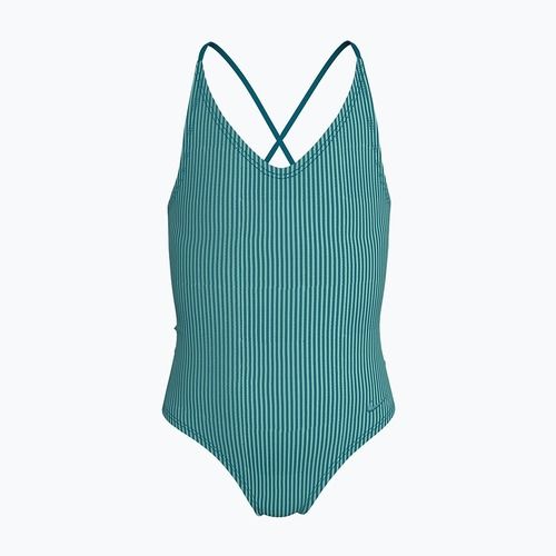 Купальник суцільний дитячий Nike Ocean Bound Ripple Texture Lace Up blached turquoise