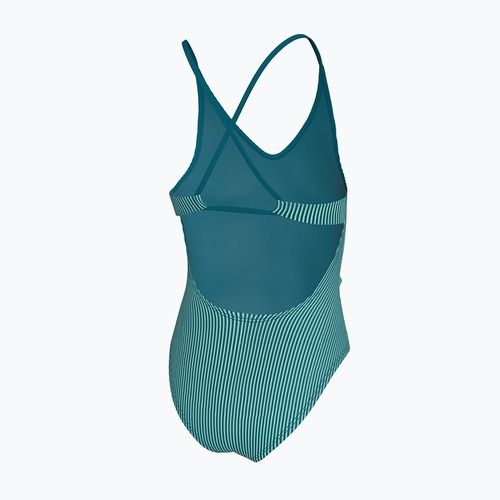 Купальник суцільний дитячий Nike Ocean Bound Ripple Texture Lace Up blached turquoise