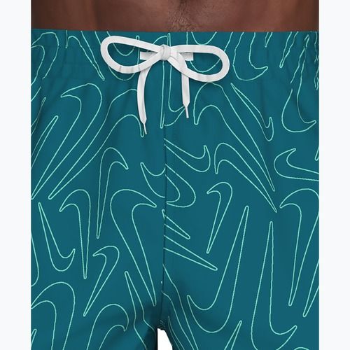 Шорти для плавання чоловічі Nike Breaker Logofetti 5" Volley green abyss