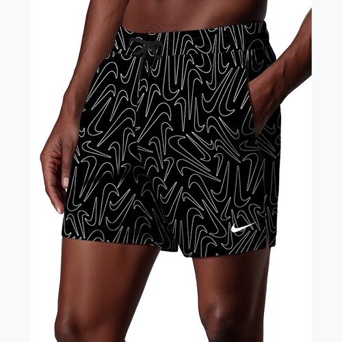 Шорти для плавання чоловічі Nike Breaker Logofetti 5" Volley black