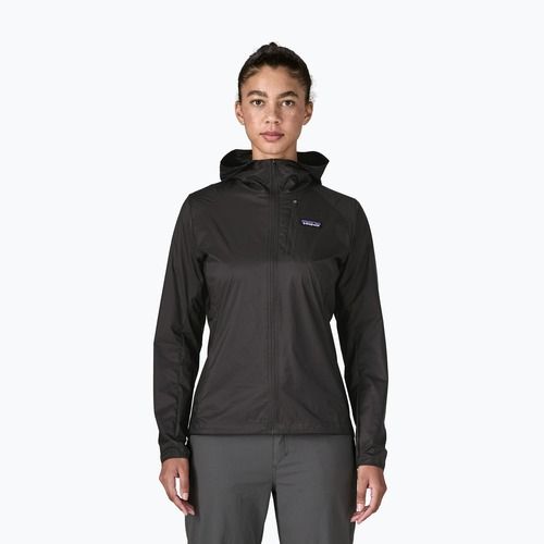 Куртка вітровка жіноча Patagonia Houdini black w/white