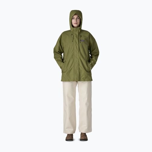Куртка дощовик жіноча Patagonia Outdoor Everyday Rain caper green