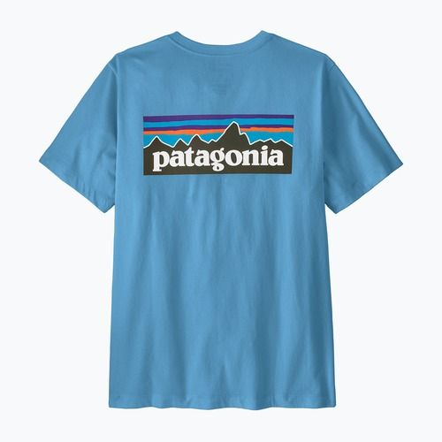 Футболка чоловіча Patagonia P-6 Logo shore blue