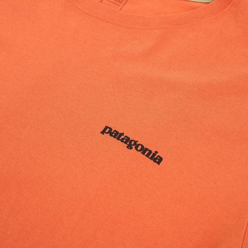 Футболка чоловіча Patagonia P-6 Logo coal orange