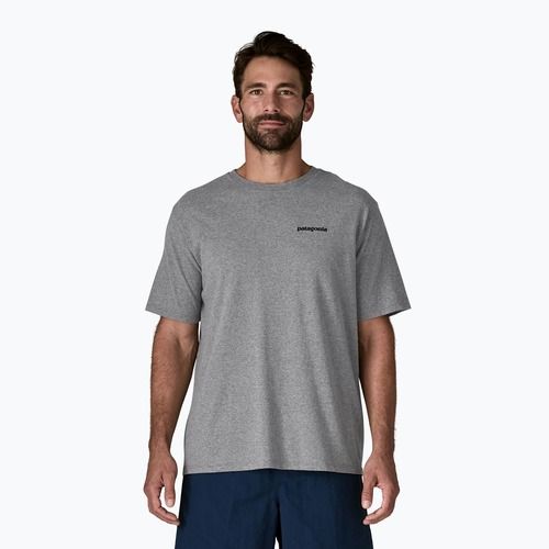 Футболка чоловіча Patagonia P-6 Logo Responsibili-Tee gravel heather