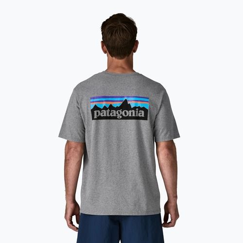Футболка чоловіча Patagonia P-6 Logo Responsibili-Tee gravel heather