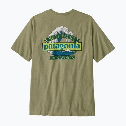 Футболка трекінгова чоловіча Patagonia Great Waves Responsibili Tee gumtree green