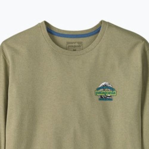 Лонгслів трекінговий чоловічий Patagonia Great Waves Responsibili Tee gumtree green
