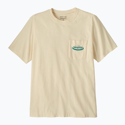 Футболка чоловіча Patagonia Midweight '95 Oval Logo Pocket Tee undyed natiral
