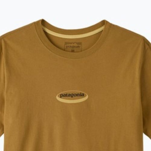 Футболка чоловіча Patagonia '95 Oval Logo bobcat brown/sunshine