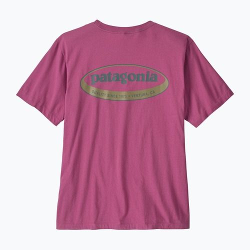 Футболка чоловіча Patagonia '95 Oval Logo faded magenta